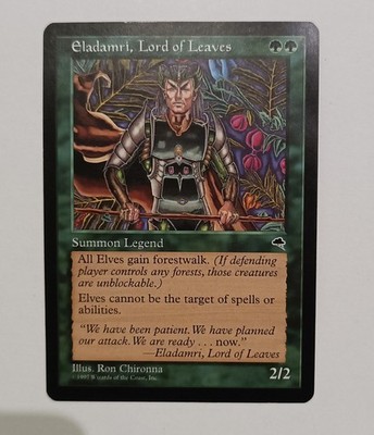 MTG Eladamri, Lord of Leaves   Tempest / Sturmwind   Rare   EX/NM   Engl