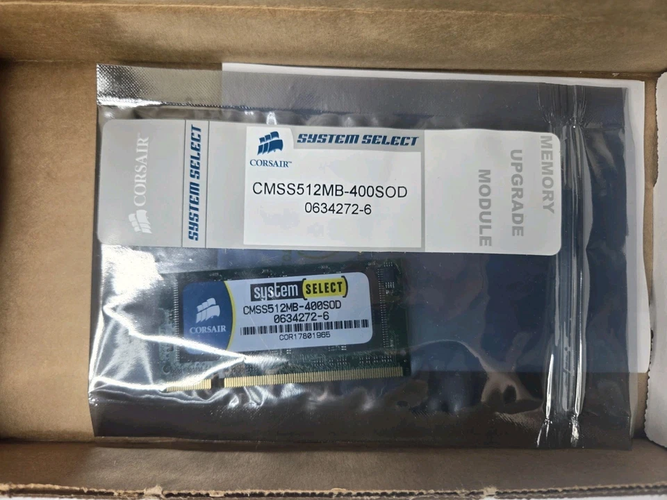 Corsair SystemSelect CMSS512 Mb-400sod 0634272-6 Notebook RAM Stick  - Image 2 of 2