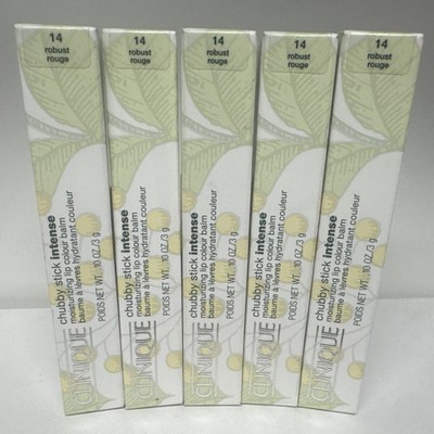 5 CLINIQUE Chubby Stick Intense Moisturizing Lip Colour Balm 14 Robust Rouge 3g