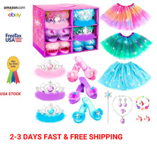 Princess Dress Up Shoes Set for Girl 3 4 5 6 Years Old Unicorn Mermaid Ice