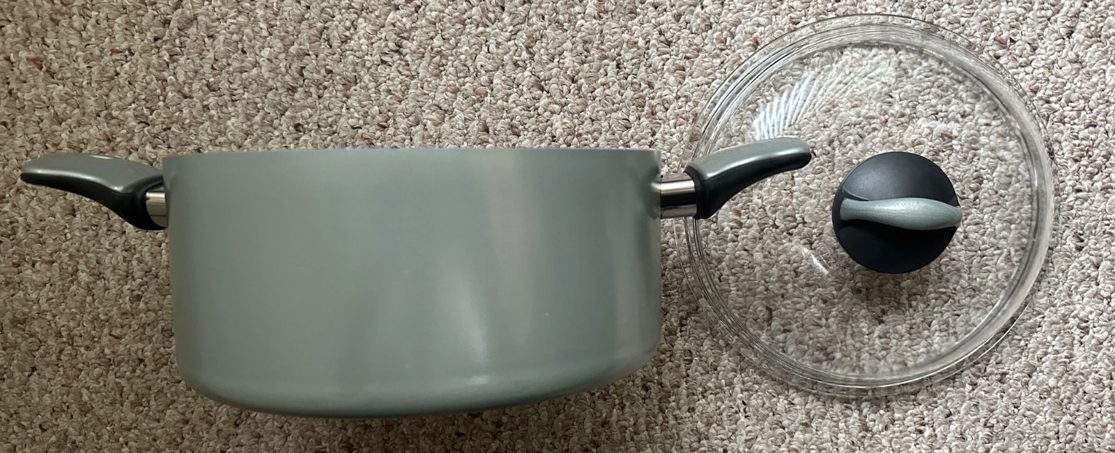 BALLARINI 5.25 QT STEW POT Pan with Glass Cover Italian Made