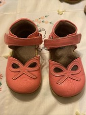 Livie Luca Girls' Coral Bow Leather Shoe Sz6