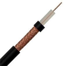 Securi-Flex RG59 Premium CCTV Coaxial Cable 100m Black PVC SFX/59-PREM-PVC-BLK-1