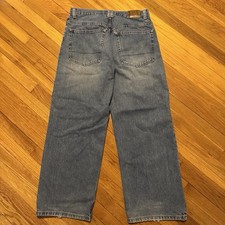 Vintage Bullhead Jnco Style Wide Leg Blue Denim Baggy Jeans Size 34 Y2K