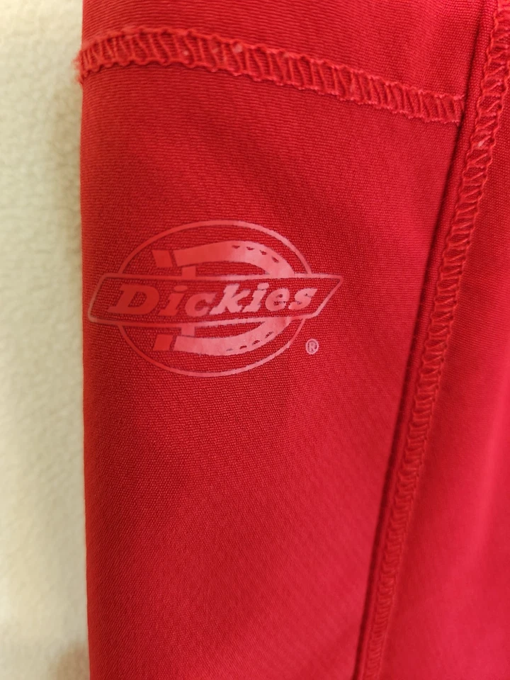 Pantalones Médicos de Enfermería Dickies Rojo XL Para Mujer Pierna Recta Elásticos/Cordón Foto 4 de 4