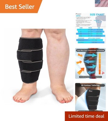 Plus Size Calf Compression Wrap For Severely Swollen Calves With Lymphedema, ...