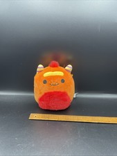 Squishmallow 5  Ernest Cute Orange Scary Monster Halloween Spooky Plush Toy