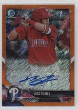 2018 Bowman Chrome Prospect Orange Shimmer Refractor 6/25 Jose Gomez Auto 13iq