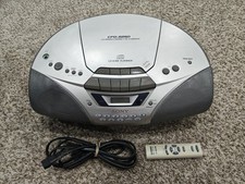 SONY PORTABLE CD-R/W BOOMBOX AM/FM RADIO CASSETTE-CORDER Remote CFD-S250