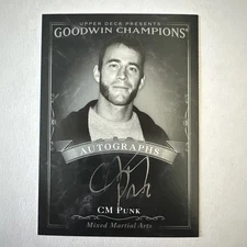 2016 Upper Deck Goodwin Champions CM Punk #BA-CP MMA/WWE/AUTO 🔥🔥🔥
