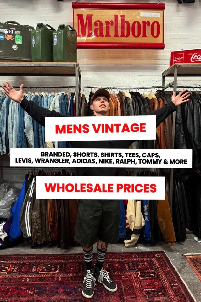 MENS BRANDED VINTAGE 💥 FRESH DELIVERY - WHOLESALE PRICES 💸