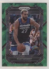 2022-23 Panini Prizm Green Ice Prizm Rudy Gobert #67 18la