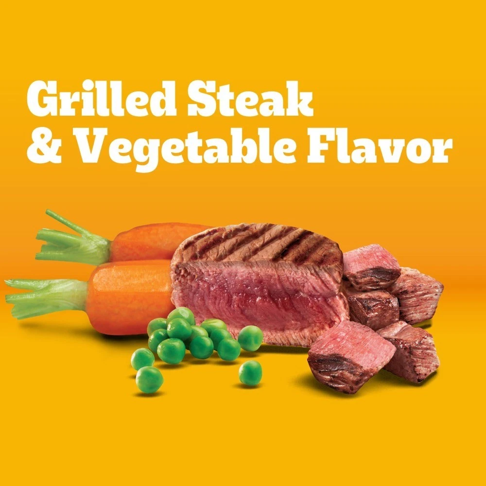 Adult Small Dog Dry Food, Grilled Steak & Vegetable Flavor, 3.5 lb Bag - thumbnail 4