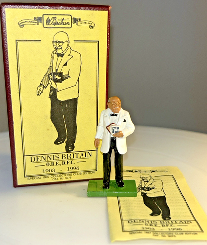 Soldatini giocattolo Dennis Britain OBE DFC 1903-1996 BRITAINS N.3075 in scatola