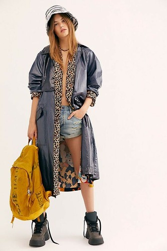 Free People Trinity High Shine Coat 