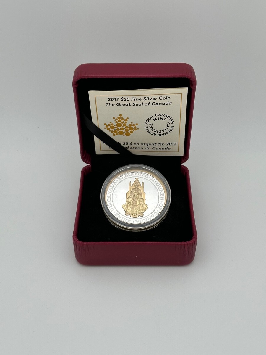 2017 Great Seal of Canada $25 銀貨 PF70UC 2017 $25. Fine Silver Coin 