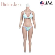 Body Suits Realistic Silicone Breast Forms C Cup with Arms Fake Vaginas Tights
