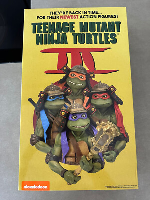 Teenage Mutant Ninja Turtles 3 SDCC 2023 NECA Exclusive VHS 4-Pack Figures NEW