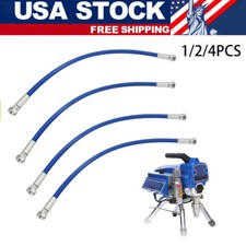 1/2/4PCS 50cm Whip Hose Pipe for Airless Paint Sprayers Graco 390/395 / 490/495