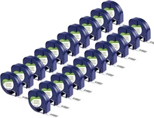 20PK DYMO LetraTag Refills Tape 12mm 91330 Compatible for LT-100H White Paper