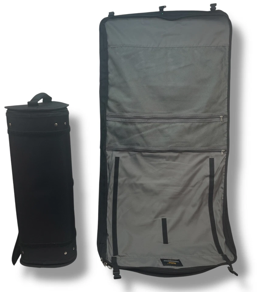 Bolsa de mano SKYROLL negra varios compartimentos de almacenamiento. Foto 2 de 4