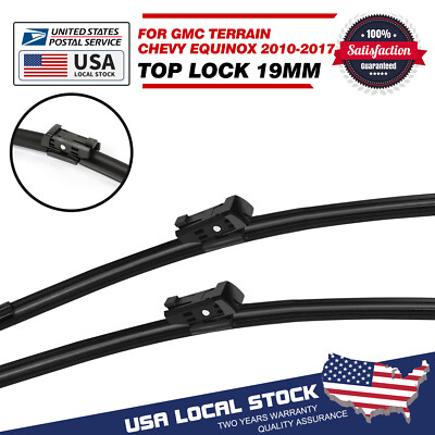 Set of 2 24''&17'' Bracketless Windshield Wiper Blades For Ford Kuga MK1 2008-2012