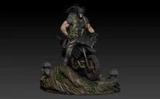 Batman on Motor 3d Digital Model,STL 3D Model File, 3d print file