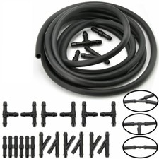 2M + 18pcs Connectors Car Windscreen Wiper Washer Jet Tube Pipe Nozzle Pump Hose