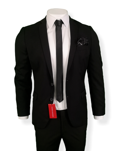 NEW MENS BLACK JACKET FOR BUSINES FORMAL FUNERAL SPORT CLASSIC FIT