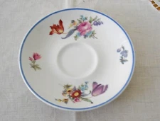 Vintage Syracuse China O.P.CO. OLD HAARLEM 4 1/2" DEMITASSE Saucer  Flowers ~