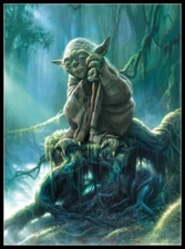 Star Wars - Yoda - DIY Chart Counted Cross Stitch Patterns Needlework 14 ct   