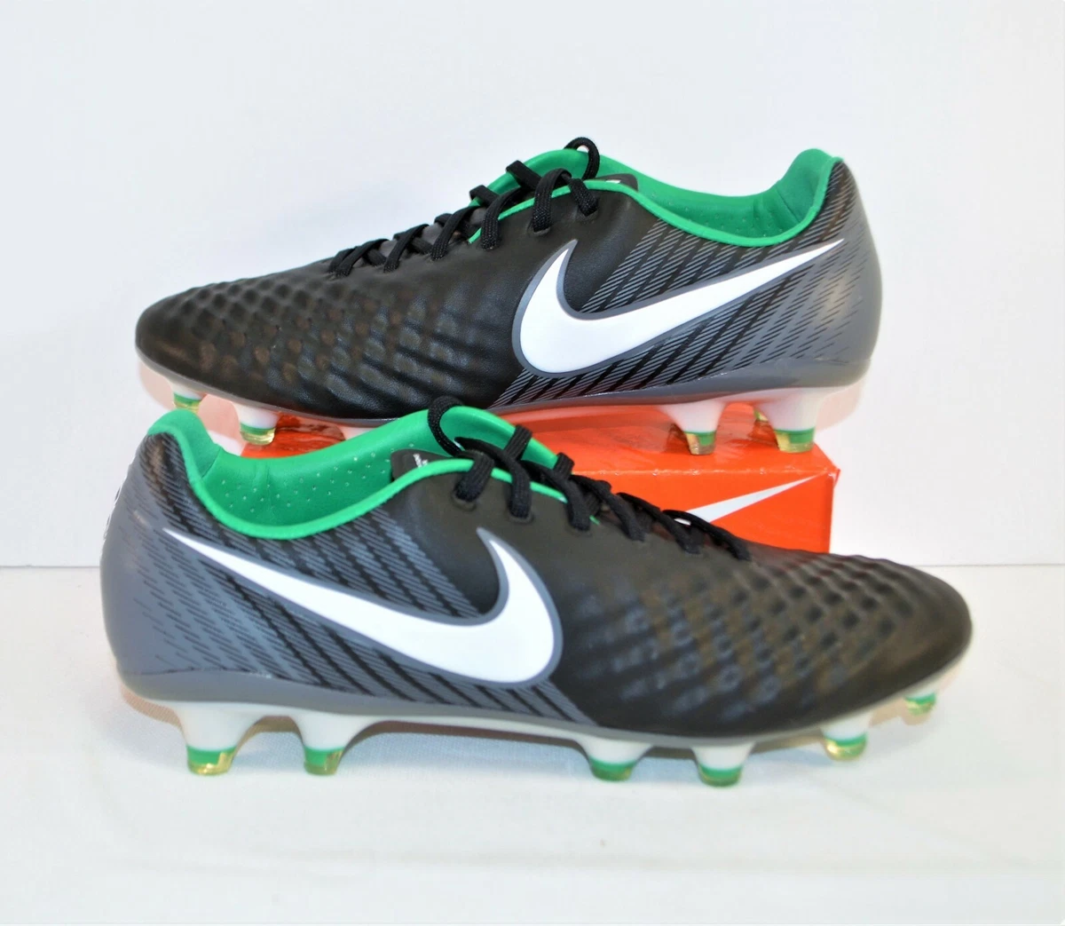 Nike Magista Obra 2 FG ACC Green Black White Soccer Cleats Sz 7 NEW 002 |