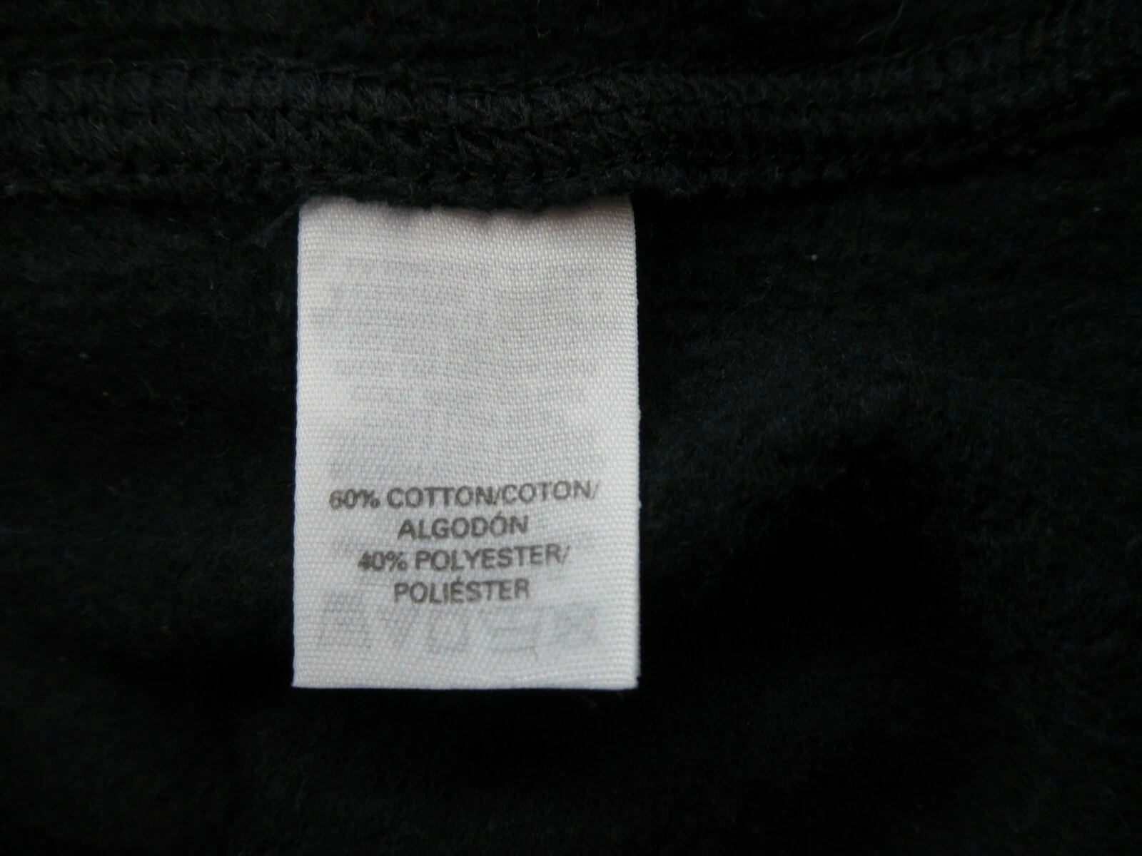 UNDERCOVER Felpa con cappuccio e zip intera Victoria Secret donna nera con paillettes taglia S P #A190