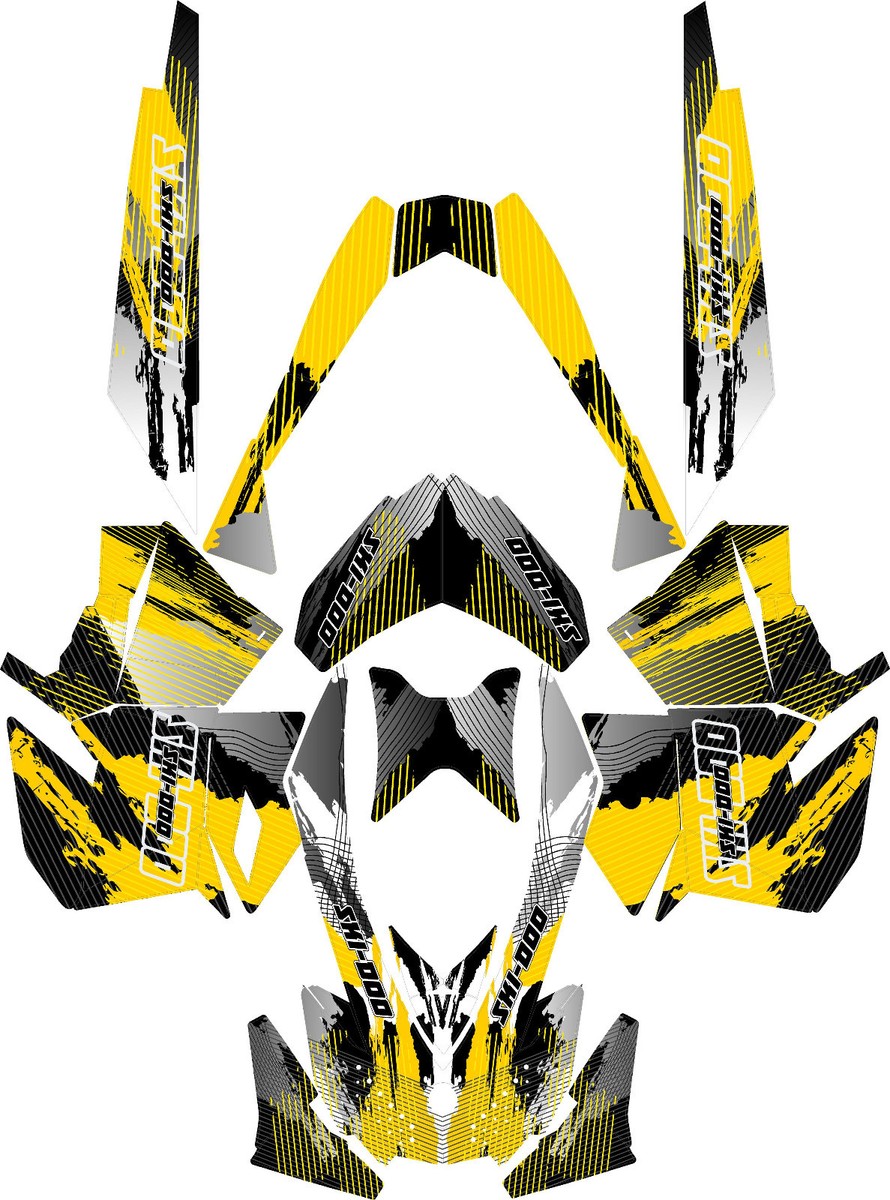 SKI DOO SNOWMOBILE WRAP KIT REV,XP, XR,XS,XM,MXZ 99-17 DECAL