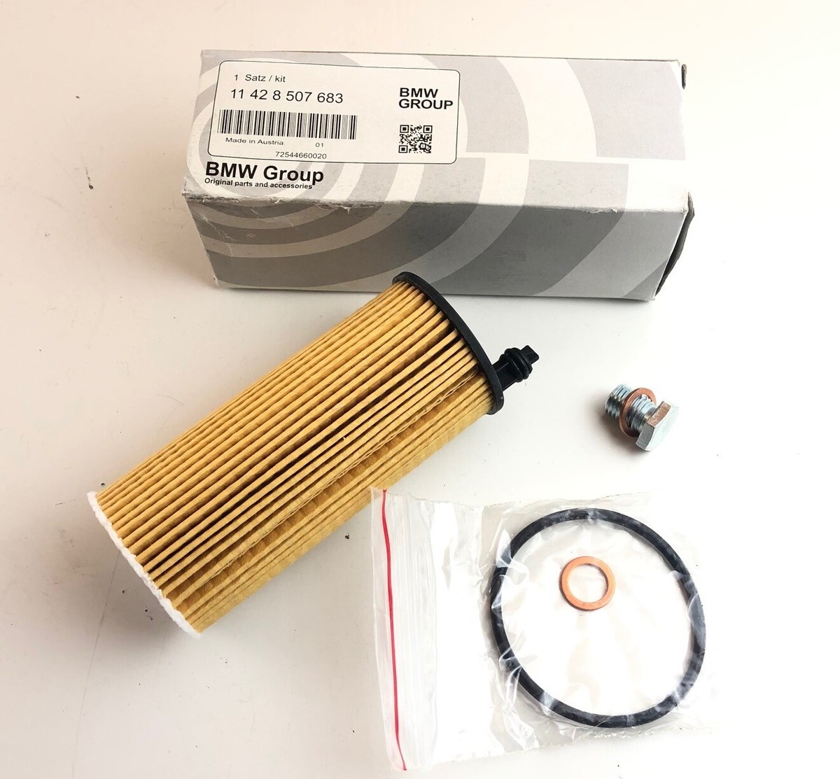 Ölfilter inkl Dichtung Original BMW 11 42 8 507 + Ablasschraube | eBay
