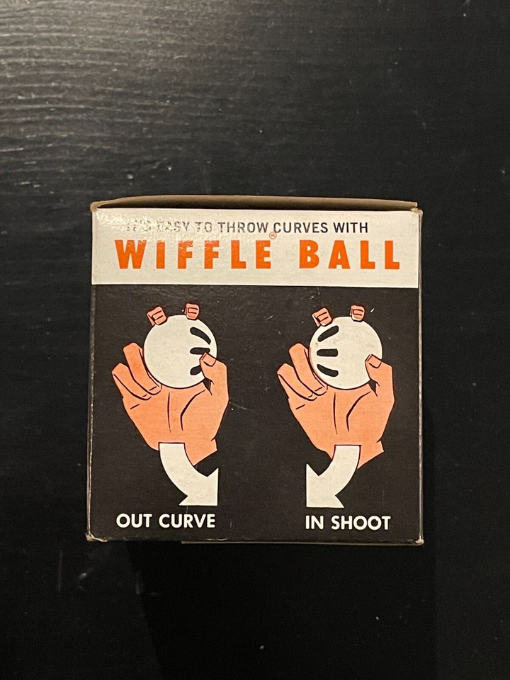 Vintage Wiffle Ball Regulation Baseball Size Empty Box Scott McGregor
