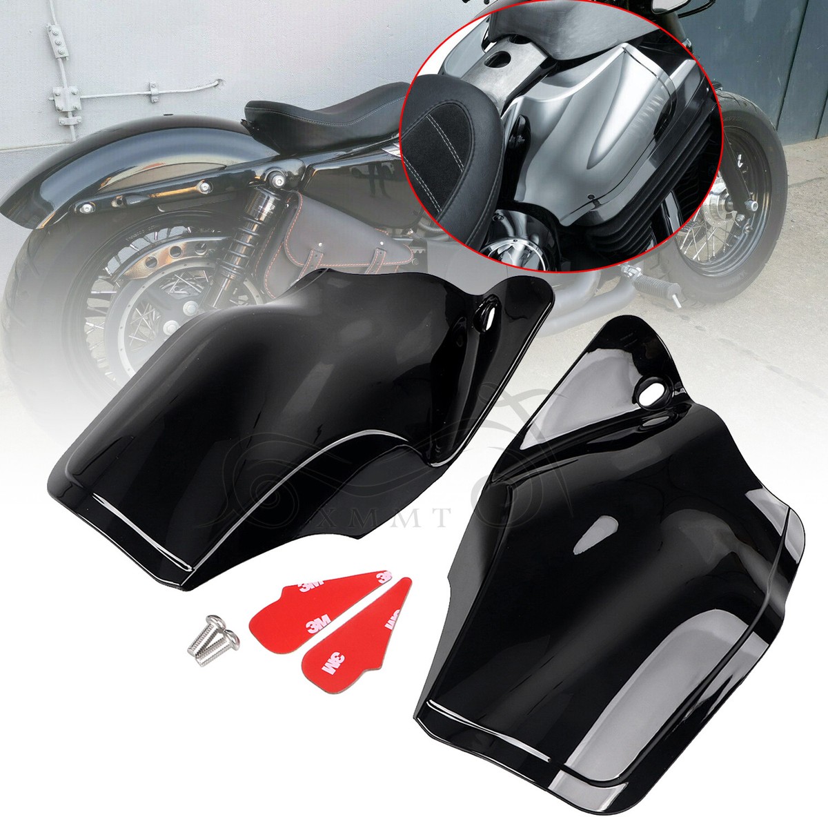 Air Heat Deflector Saddle Shield For Harley Iron Sportster 883