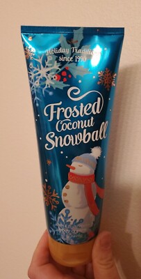 Bath & Body Works Body Cream Frosted Coconut Snowball Sig Collection, 8oz