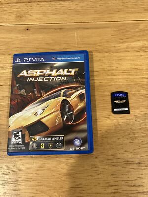 Asphalt: Injection (Sony PlayStation PS Vita, 2012) w/ Case - Tested!