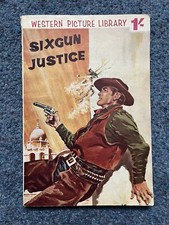 Pearson Western Picture Library # 1 Sixgun Justice 2nd Series RARE