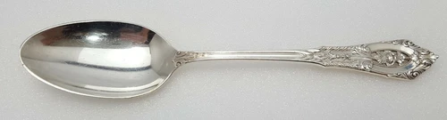 Genuine Wallace Sterling Silver Rose Point Teaspoon 6" Inch Silverware
