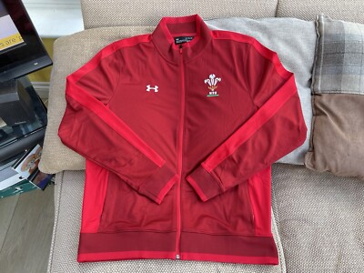 Under Armour Wales Rugby Union Track Jacket 2016-17 Size XL
