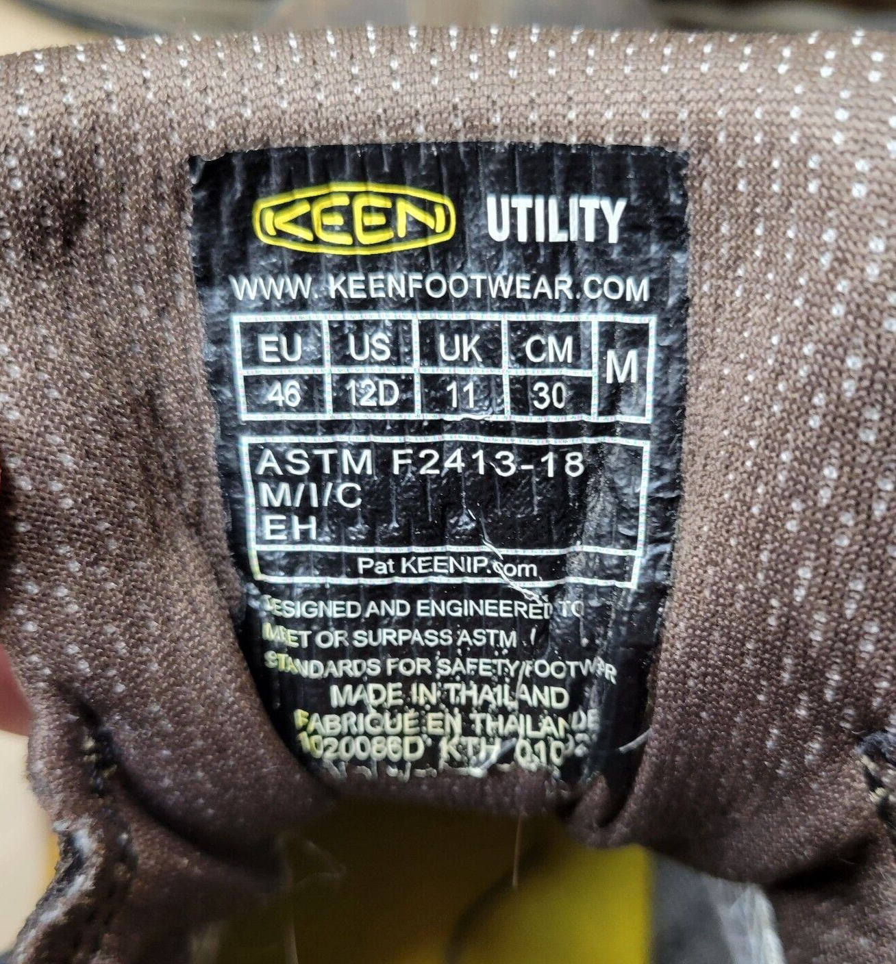 Stivali da trekking impermeabili da uomo Keen Targhee II marrone medio in pelle blu US 12M