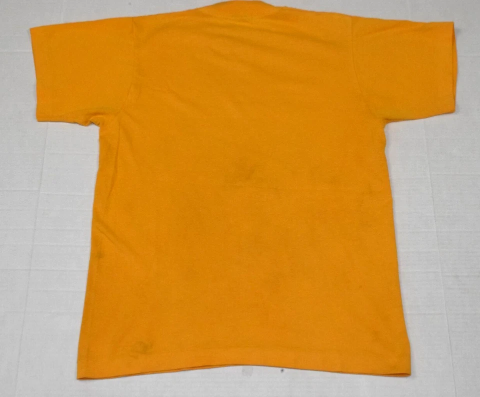 Camiseta Vintage Pantalla Estrellas Talla M 1987 Amarillo Mostaza Glenwood Festival de Otoño Foto 3 de 4