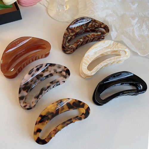 Women Acetate Hair Claw Clip Retro Hair Clip Thick Hair Styling Hair Accessories - Picture 14 of 26