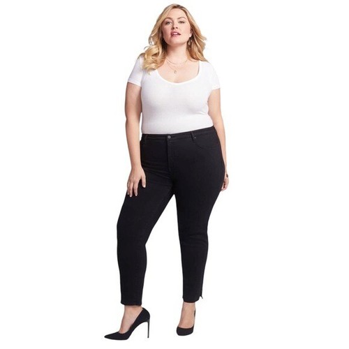 NYDJ Curves 360 Slim Straight Black 