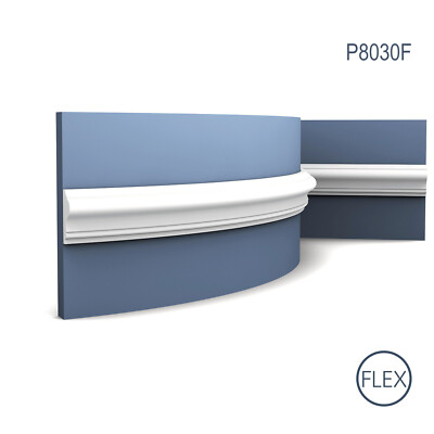 Orac Decor P8030F LUXXUS flexible Wandleiste Friesleiste Stuck Leiste Profil 2 m