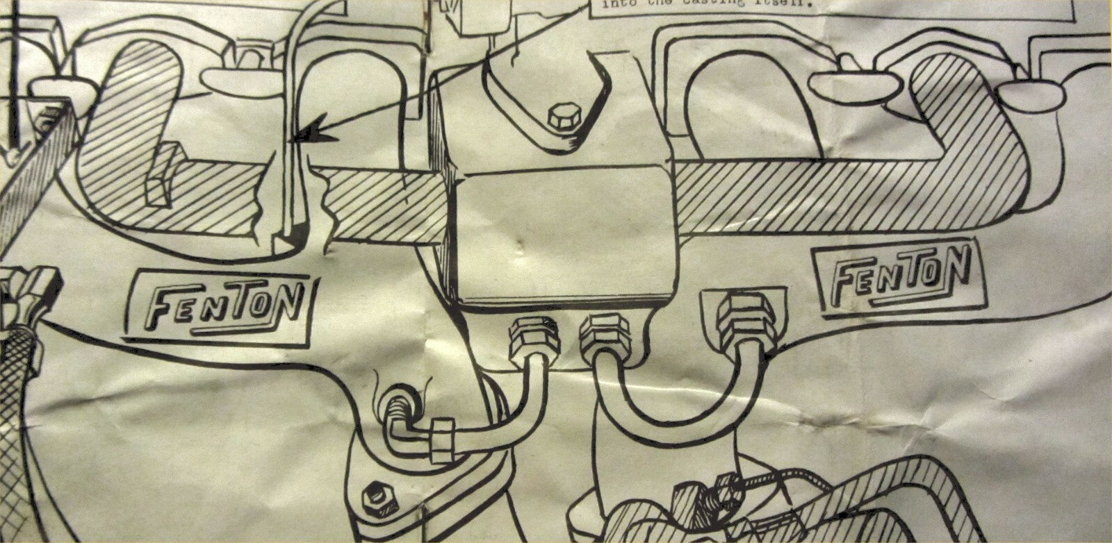 19371962 Chevy 216 235 261 manifold heat kit use with Fenton headers