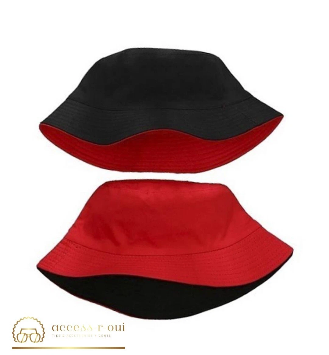 Promotional Customized Reversible Bucket Hats w/ Dye-Sub on Both Sides Fishing Cap