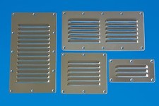 Louvre Vent Stainless 304 115mm x 230mm 12 louvres Boat Yacht Caravan
